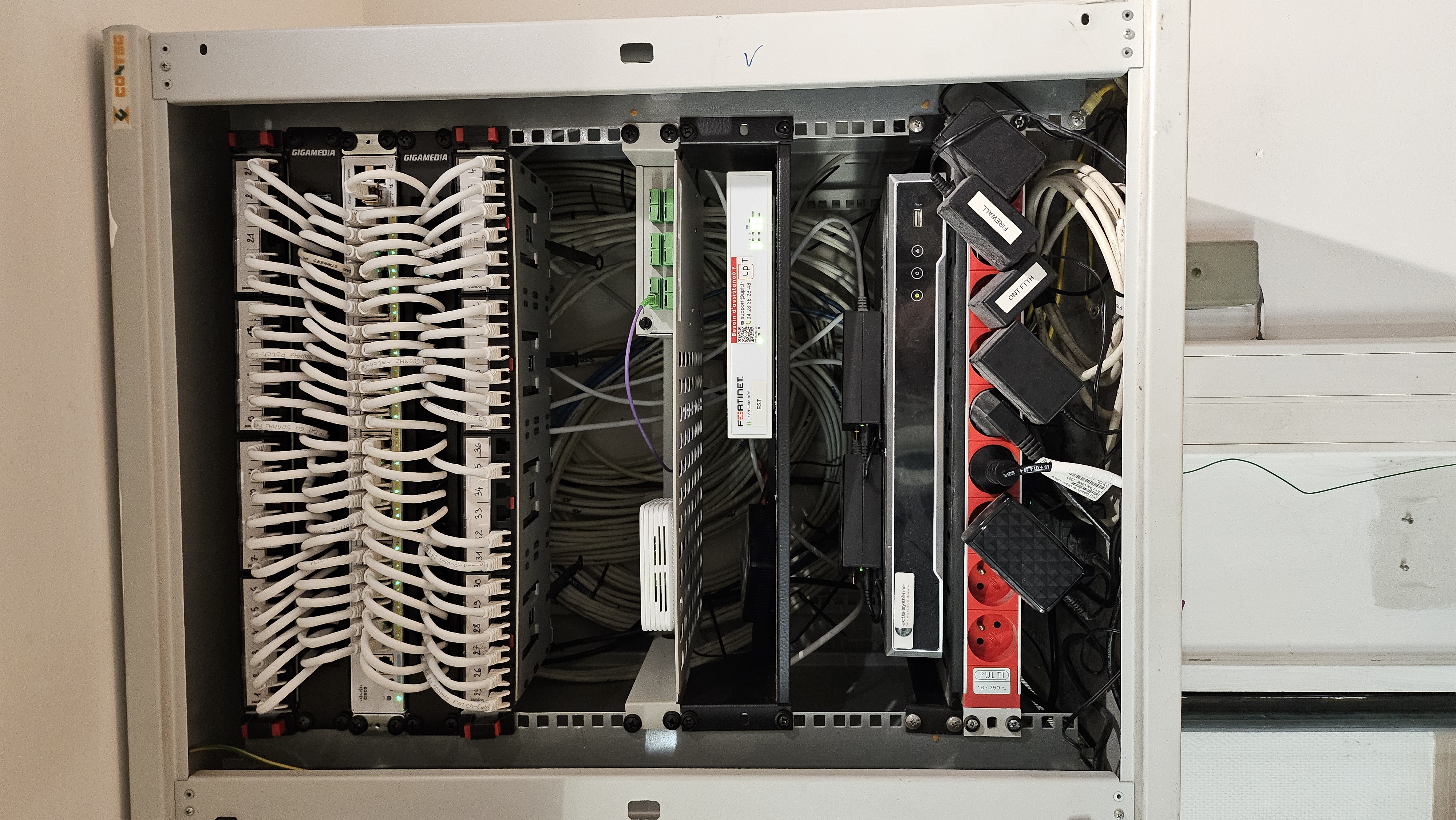 Baie réseau Bocuse Après intervention